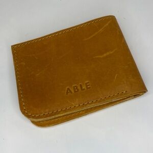 Able Men's Brown Leather Card Holder